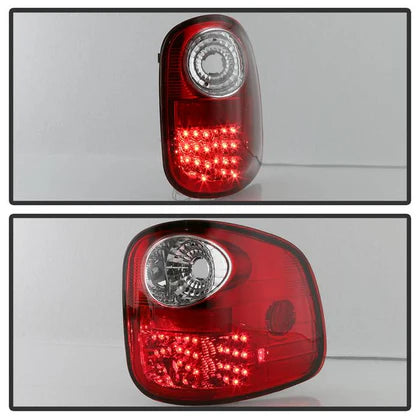 Spyder Ford F150 Flareside 97-03 LED Tail Lights Red Clear ALT-YD-FF15097FS-LED-RC