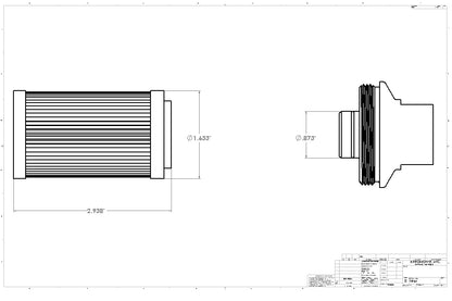 Marine Inlet, ORB-10 Fuel Filter  P/N 12307