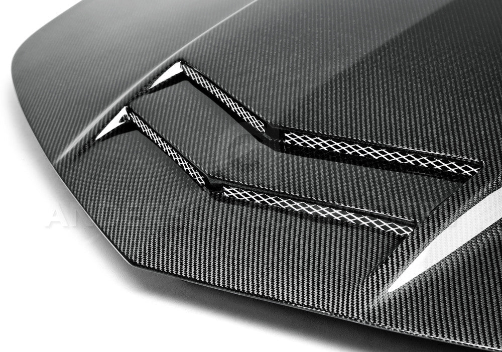 Anderson Composites 10-15 Camaro Type-TT Carbon Fiber Hood - AC-HD1011CHCAM-TT