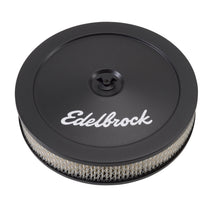 Load image into Gallery viewer, Edelbrock Pro-Flo Black 10&quot; Round Air Cleaner with 2&quot; Paper Element - 1203