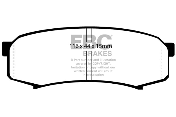 EBC GreenStuff Rear Brake Pads - DP6993