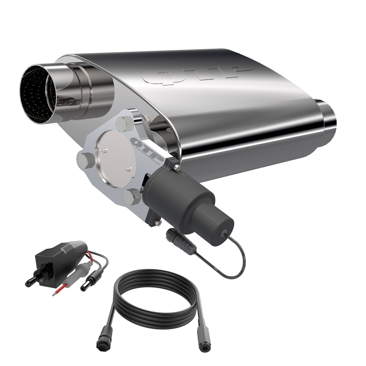 QTP 3.00 Inch Screamer Twintronic Muffler (Universal) - 13300C QTP