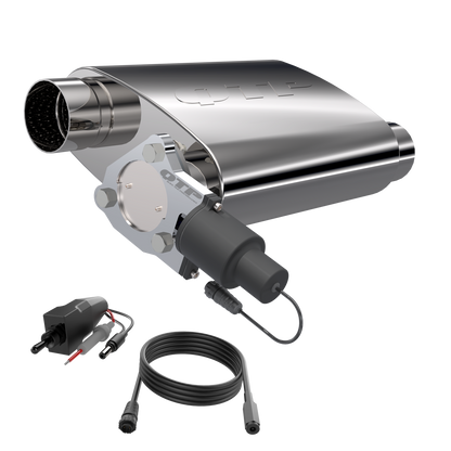 QTP 3.00 Inch Screamer Twintronic Muffler (Universal) - 13300C QTP