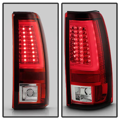 Spyder Chevy Silverado 1500/2500 03-06 Version 2 LED Tail Lights - Red Clear ALT-YD-CS03V2-LED-RC