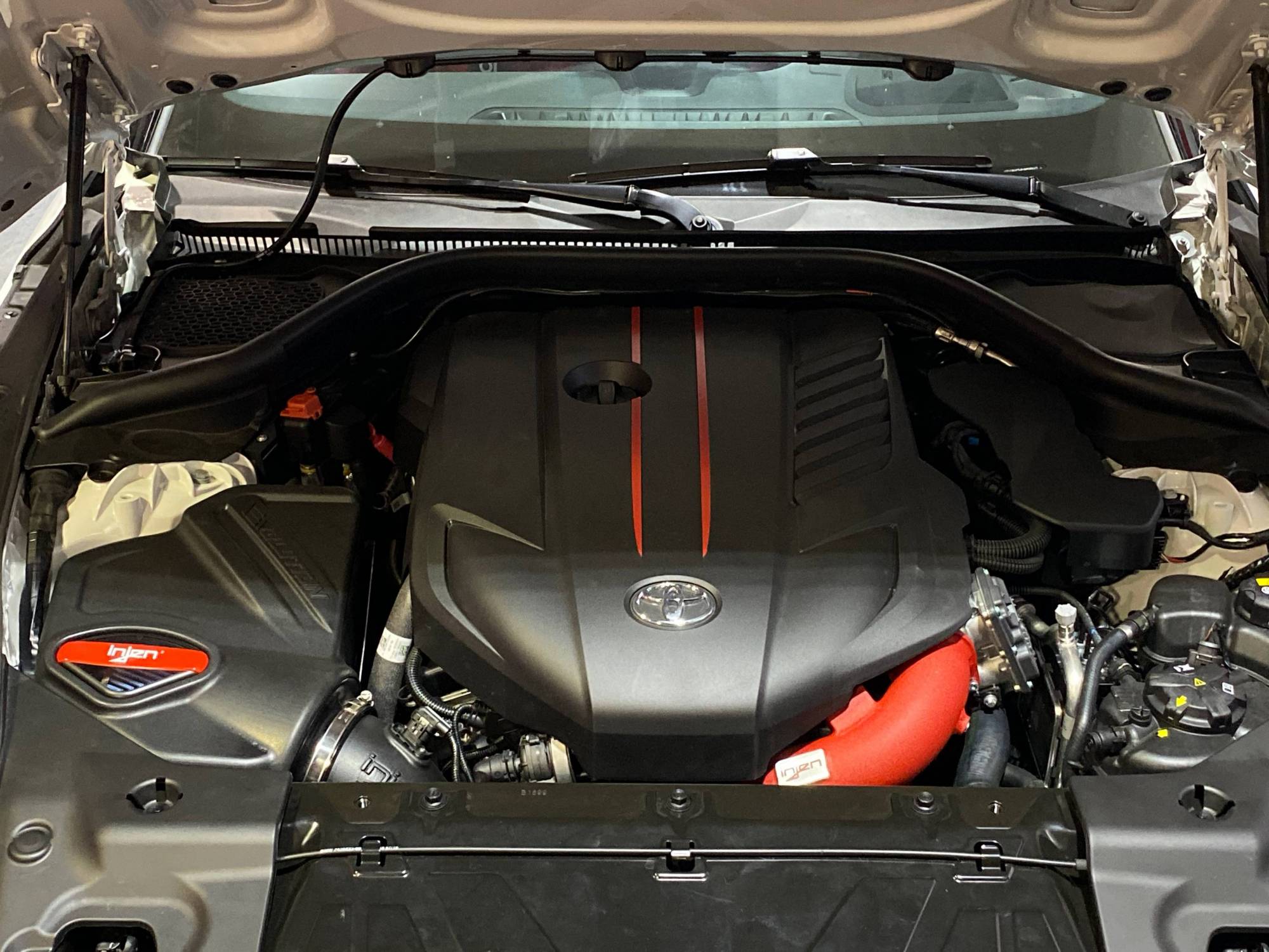 Injen 20-23 Toyota GR Supra (A90/A91) / BMW Z4 (M40i) L6-3.0L Turbo Pk Power Package System (Wrinkle Black) - PK2300WB