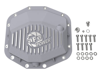 afe RAM 1500 TRX 21-22 V8-6.2L (sc) Street Series Rear Differential Cover Raw w/ Machined Fins - 46-71280A aFe
