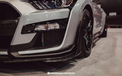 Anderson Composites 20-23 Mustang Shelby GT500 Front Splitter Wickers AC-FBC20FDMU500 Anderson Composites