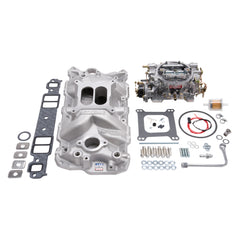 Edelbrock Single-Quad Manifold and Carb Kit for 1957-1986 Small-Block Chevy - 2021