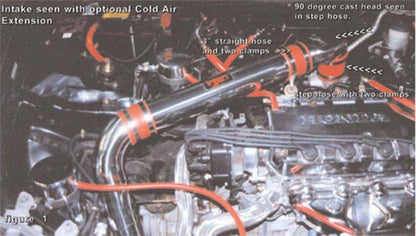 Injen 1996-2000 Honda Civic CX/DX/LX 1.6L IS Short Ram Cold Air Intake System (Polished) - IS1545P Injen