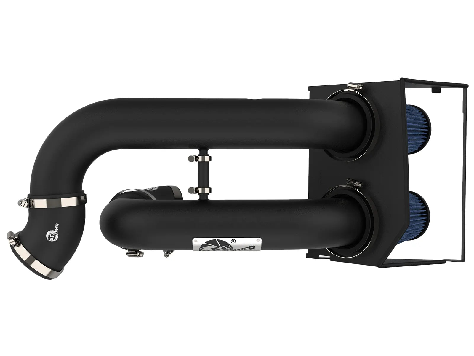 aFe Magnum FORCE Stage-2 Dual 3 IN Cold Air Intake System w/Pro 5R Filter for 15-24 Ford F-150 EcoBoost - 54-22642-B