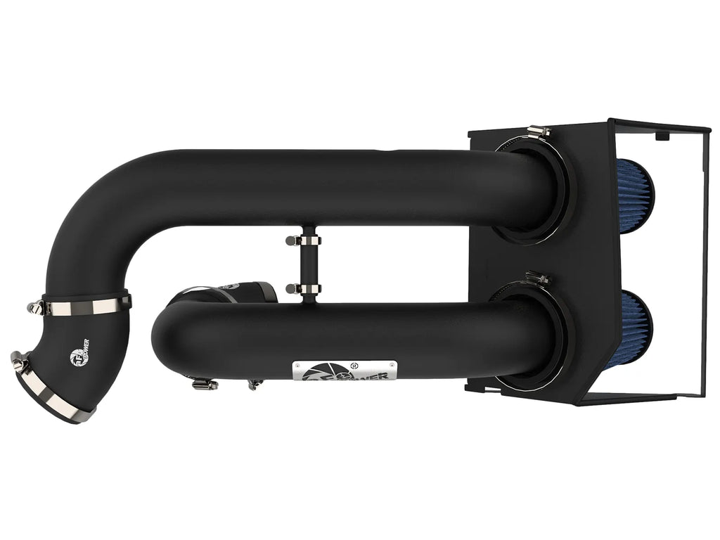 aFe Magnum FORCE Stage-2 Dual 3 IN Cold Air Intake System w/Pro 5R Filter for 15-24 Ford F-150 EcoBoost - 54-22642-B aFe