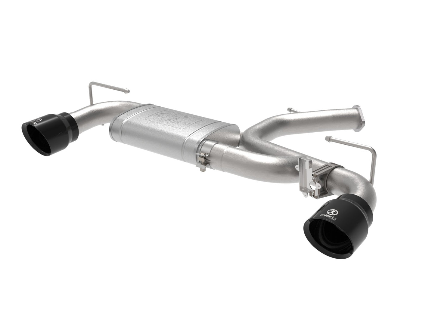 AFE Hyundai Veloster N 21-22 L4-2.0L (t) Takeda 3 IN 304 Stainless Steel Axle-Back Exhaust System w/ Black Tip - 49-37029-B aFe