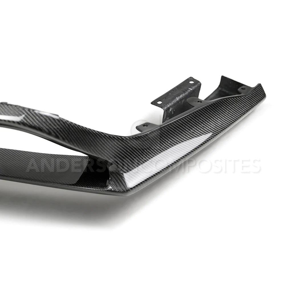 Anderson Composites 2018 - 2023 Ford Mustang Type-AR Carbon Fiber Quad Tip Rear Diffuser - AC-RL18FDMU-AR