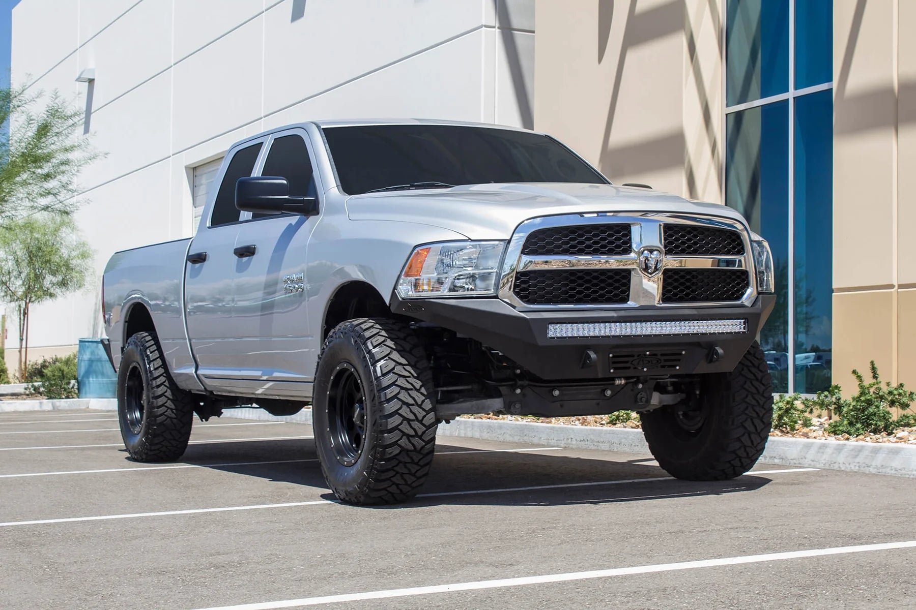 Addictive Desert Designs 2013-2018 Ram 1500 Stealth Fighter Front Bumper / Heritage - F501192770103 Addictive Desert Designs