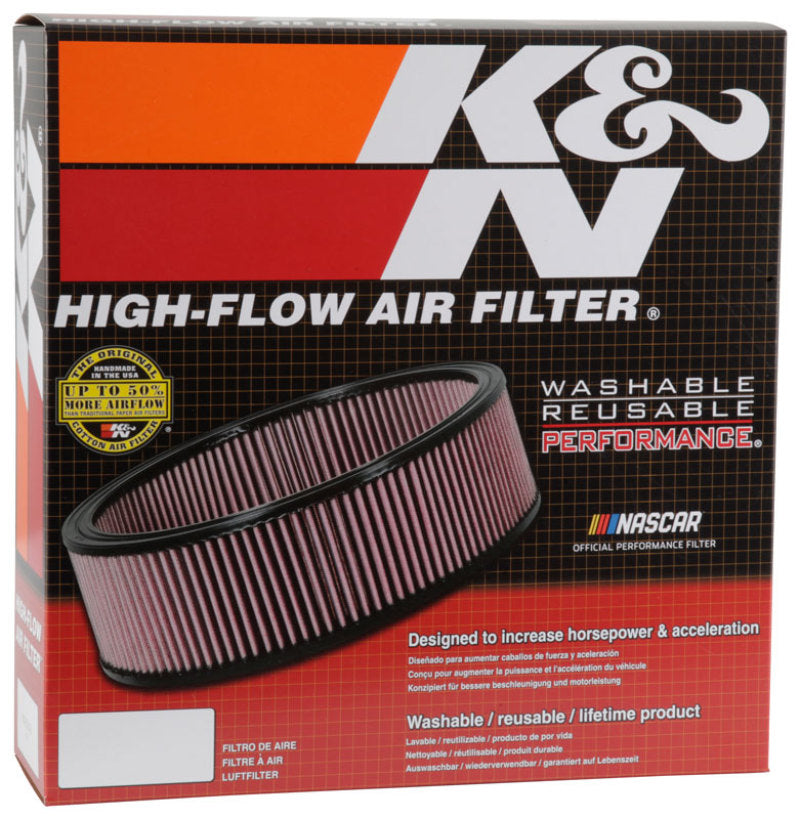 K&N Custom Air Filter 14in OD / 12in ID / 3.5in Height Round Filter