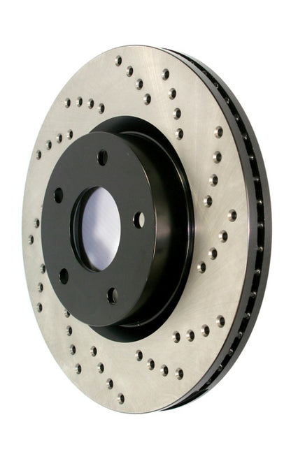Stoptech 17-23 Audi A4 Q5 A6 Quattro Sport Cross Drilled Brake Rotor, Right Stoptech