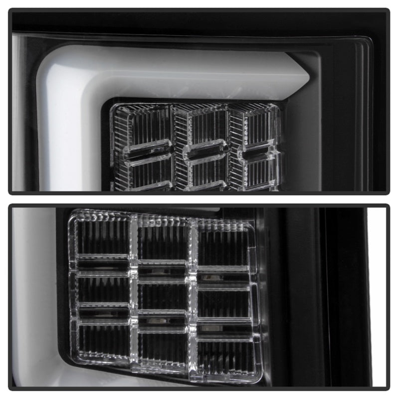 Spyder 07-10 Jeep Grand Cherokee Light Bar LED Tail Lights - Black ALT-YD-JGC07V2-LB-BK SPYDER