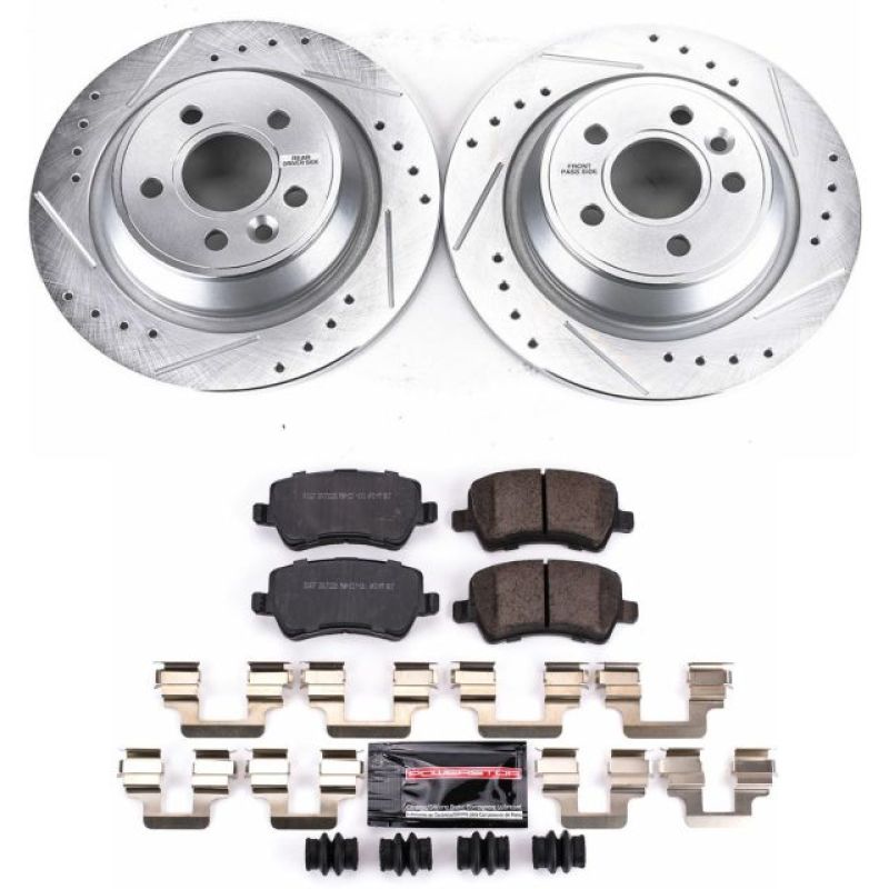 Power Stop 12-15 Land Rover Range Rover Evoque Rear Z23 Evolution Sport Brake Kit PowerStop