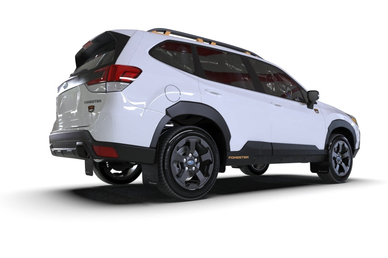 Rally Armor 2022 Subaru Forester (Incl. Wilderness) UR Black Mud Flap w/ Wild Orange Logo