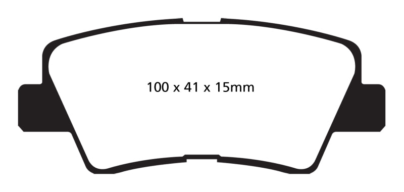 EBC YellowStuff Rear Brake Pads - DP42031R