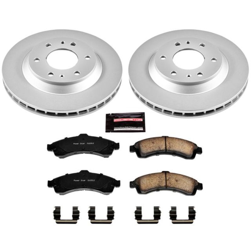 Power Stop 04-05 Buick Rainier Front Z17 Evolution Geomet Coated Brake Kit PowerStop