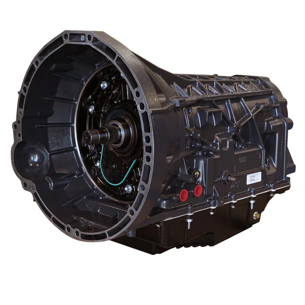 Front view of BD Diesel 1064614SS Roadmaster 10R80 Transmission for 2018–2020 Ford F-150 2.7L / 3.5L