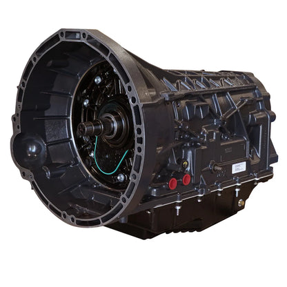 Front view of BD Diesel 1064614SS Roadmaster 10R80 Transmission for 2018–2020 Ford F-150 2.7L / 3.5L