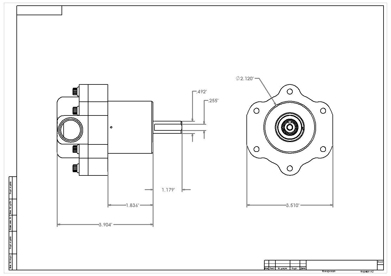 Aeromotive Billet Belt Drive Fuel Pump P/N 11105 Aeromotive