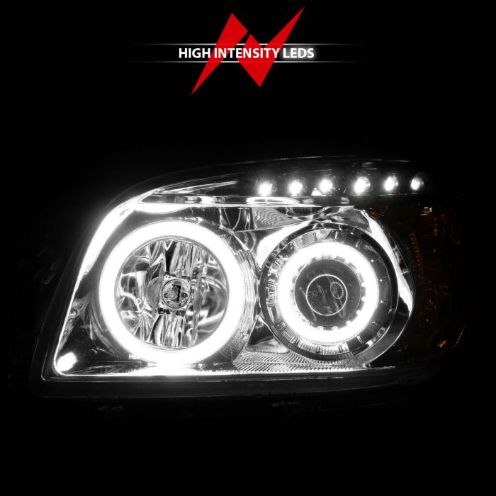 ANZO UTOYOTA RAV-4 06-08 PROJECTOR HEADLIGHTS CHROME W/ RX HALO - 111121