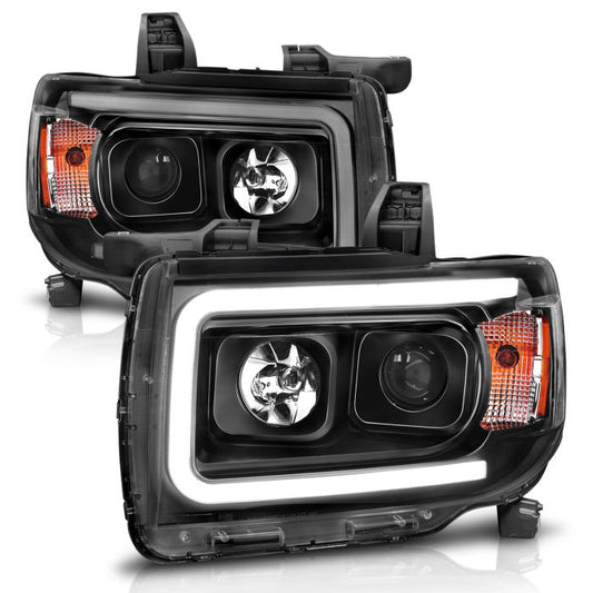 ANZO GMC CANYON 15-22 PROJECTOR PLANK STYLE HEADLIGHTS BLACK - 111381