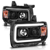 ANZO GMC CANYON 15-22 PROJECTOR PLANK STYLE HEADLIGHTS BLACK - 111381