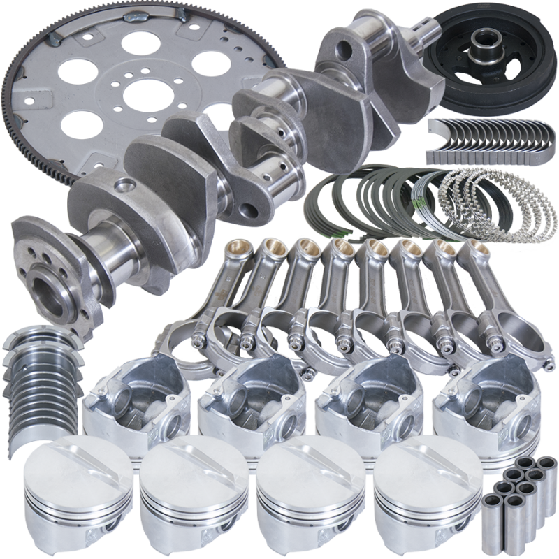 Eagle Chevy 350 3.750in Crank 5.700in I-Beam Rods -7cc Flat Top 4.060in Pistons Balanced Assembly