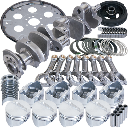 Eagle Chevy 350 3.750in Crank 5.700in I-Beam Rods -7cc Flat Top 4.060in Pistons Balanced Assembly