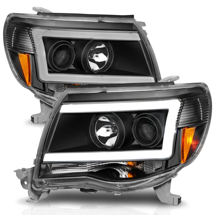 ANZO TOYOTA TACOMA 05-11 PROJECTOR C BAR HEADLIGHTS BLACK - 111517 ANZO