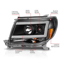 Load image into Gallery viewer, ANZO TOYOTA TACOMA 05-11 PROJECTOR C BAR HEADLIGHTS BLACK - 111517 ANZO