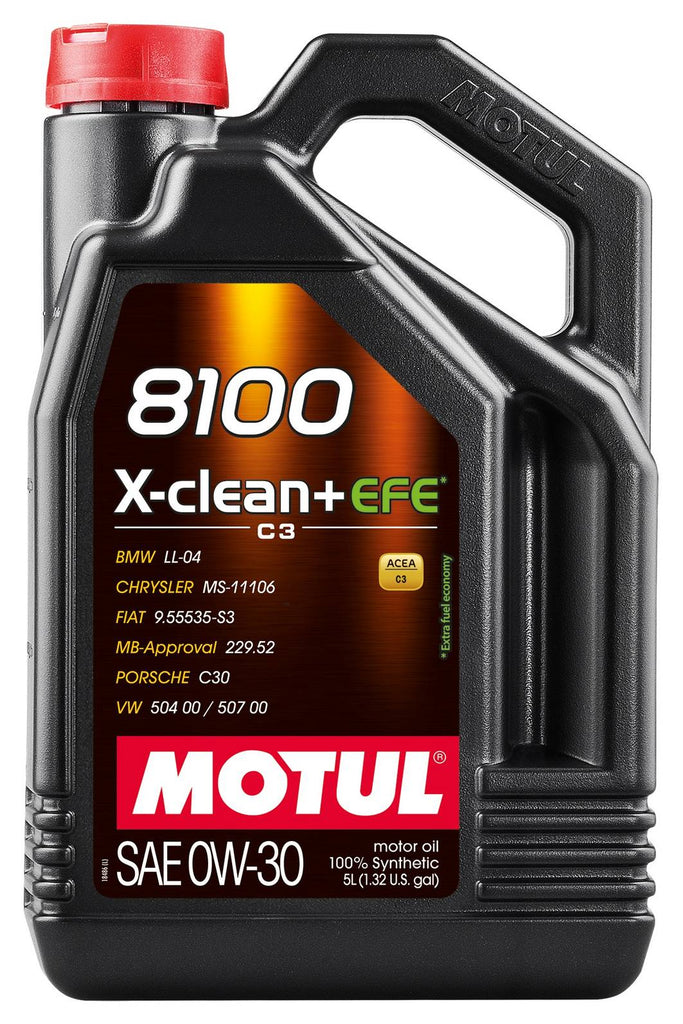 Motul 1L Synthetic Engine Oil 8100 X-Clean + EFE 0W30