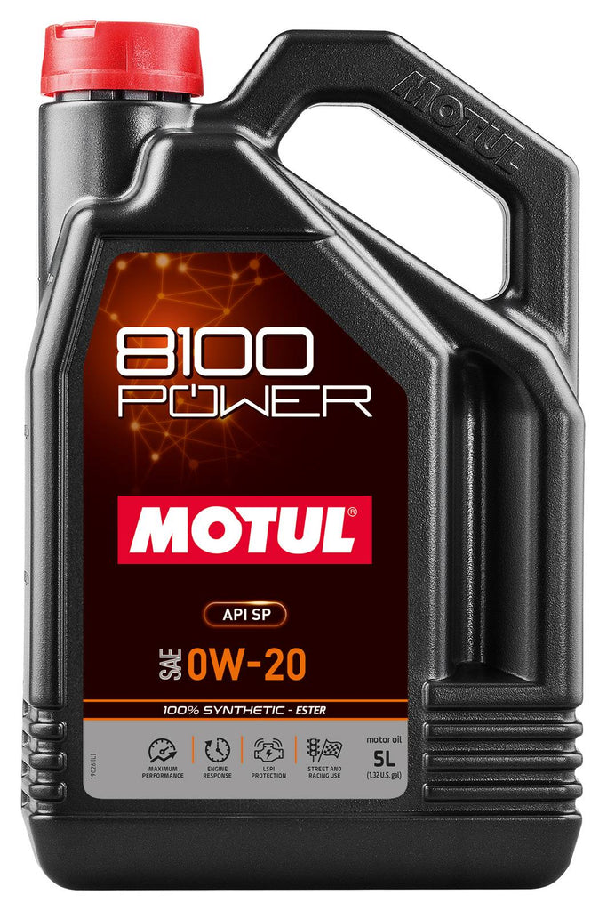 Motul 1L Synthetic Engine Oil 8100 Power 0W20