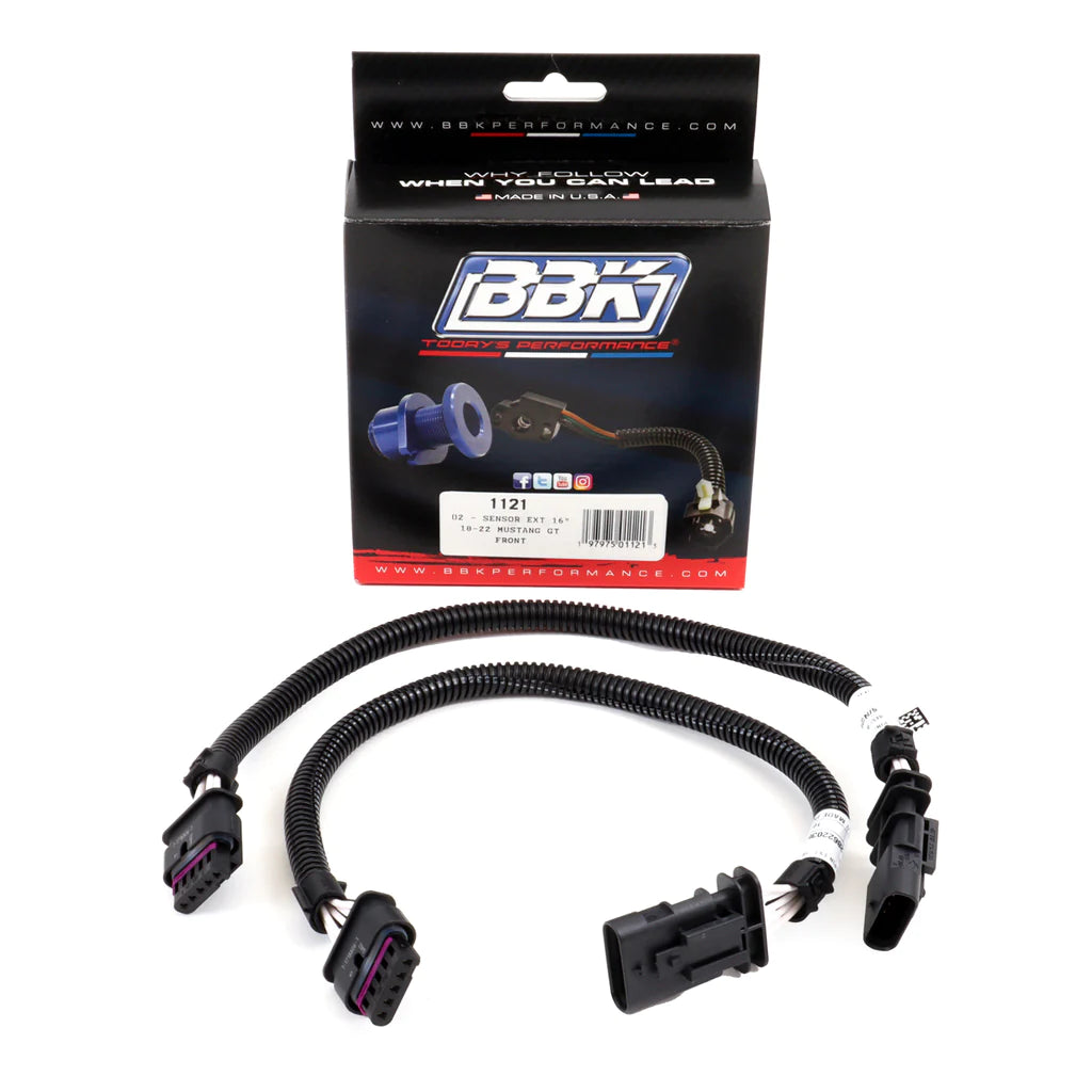 BBK Ford Mustang GT Front Or Rear O2 Sensor Extensions 16 Inch 18-23 BBK