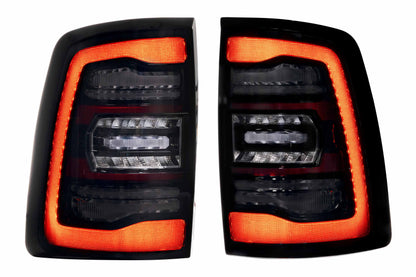 XB LED Tail Lights: Ram HD (19+ / Smoked Lens / Set)