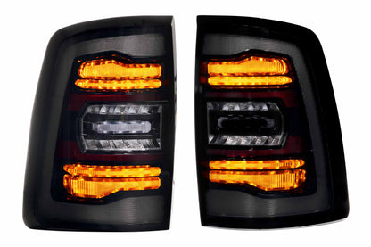 XB LED Tail Lights: Ram HD (19+ / Smoked Lens / Set)