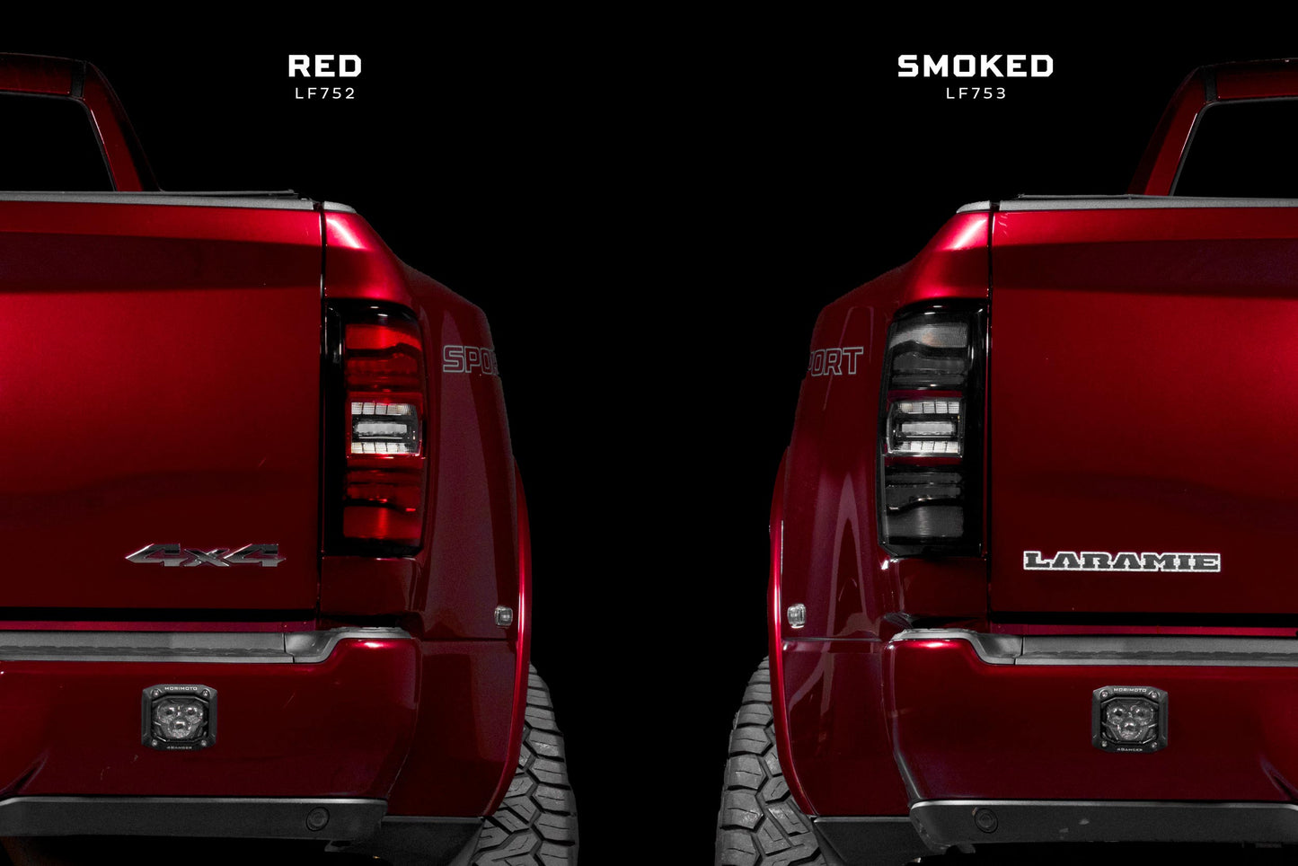 XB LED Tail Lights: Ram HD (19+ / Smoked Lens / Set)