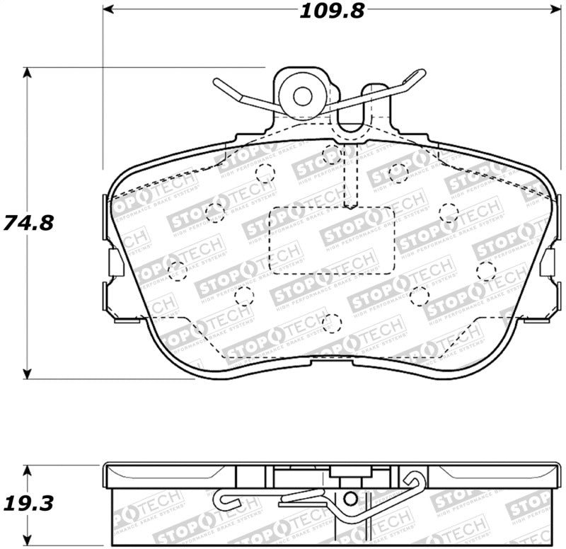 StopTech Premium Ceramic Brake Pads - 308.06450 Stoptech