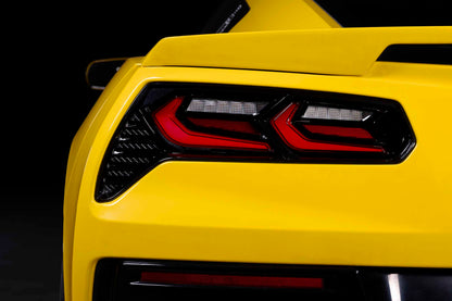 XB LED Tail Lights: Corvette C7 (14-19 / Red Lens Facelift / Set)