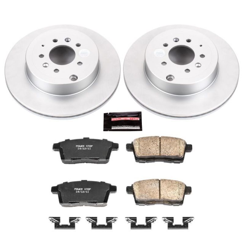Power Stop 07-15 Mazda CX-9 Rear Z17 Evolution Geomet Coated Brake Kit PowerStop