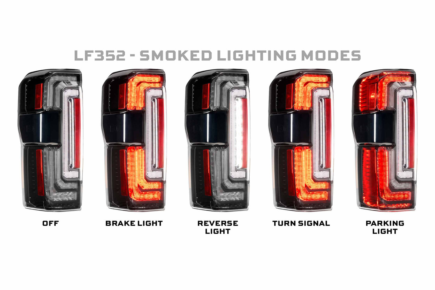 Morimoto XB LED Tail Lights (Smoked) – 2023+ Ford Super Duty - LF352