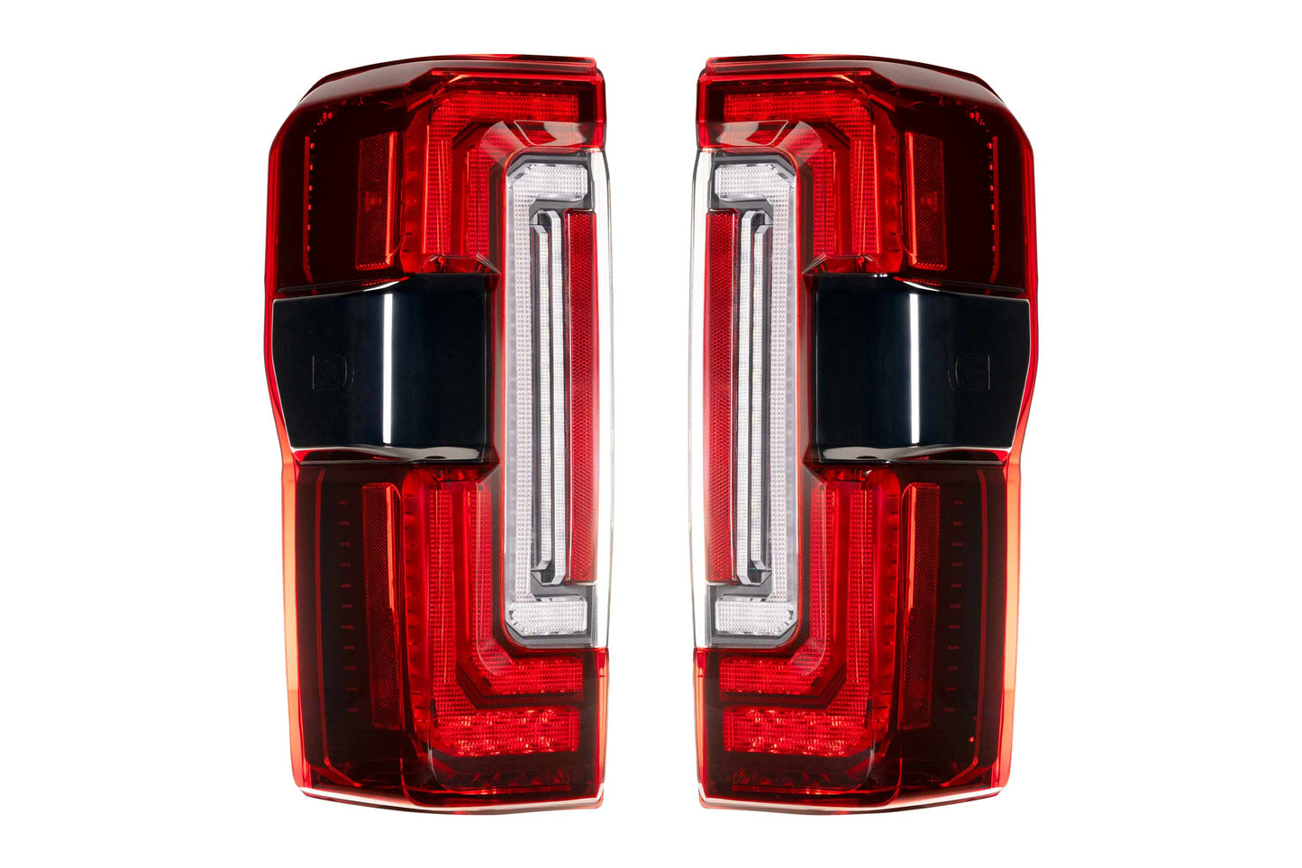 XB LED Tail Lights: 2023+ Ford Super Duty (Red Lens / Set)