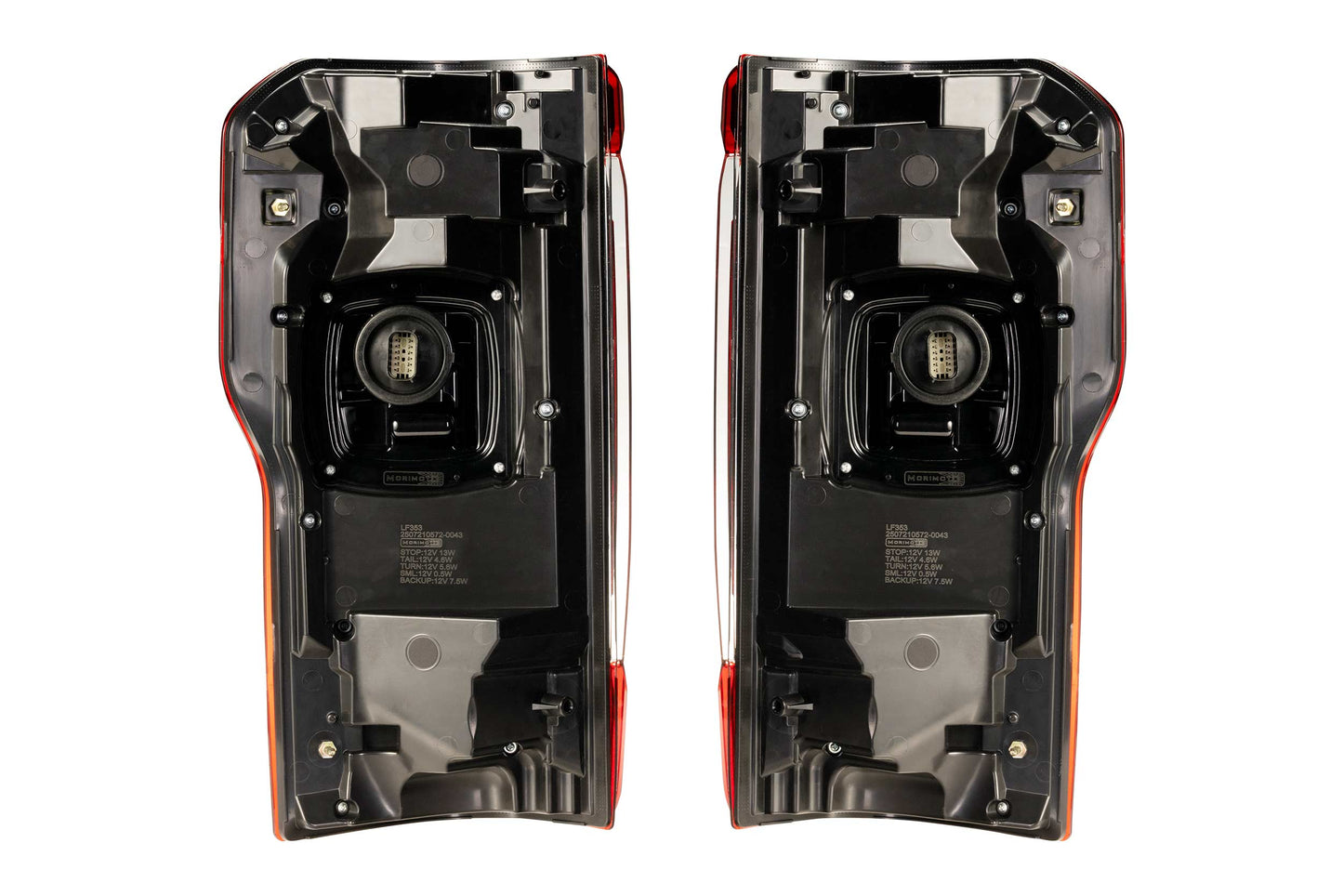 XB LED Tail Lights: 2023+ Ford Super Duty (Red Lens / Set)