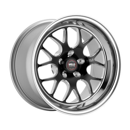 Weld S77 15x7 / 5x4.5 BP / 4.5in. BS Black Wheel (Med Pad) - Non-Beadlock