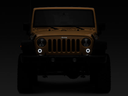 Raxiom 07-18 Jeep Wrangler JK Axial Series LED Turn Signals w/ Halo (Smoked) Raxiom