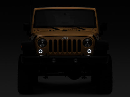 Raxiom 07-18 Jeep Wrangler JK Axial Series LED Turn Signals w/ Halo (Smoked) Raxiom